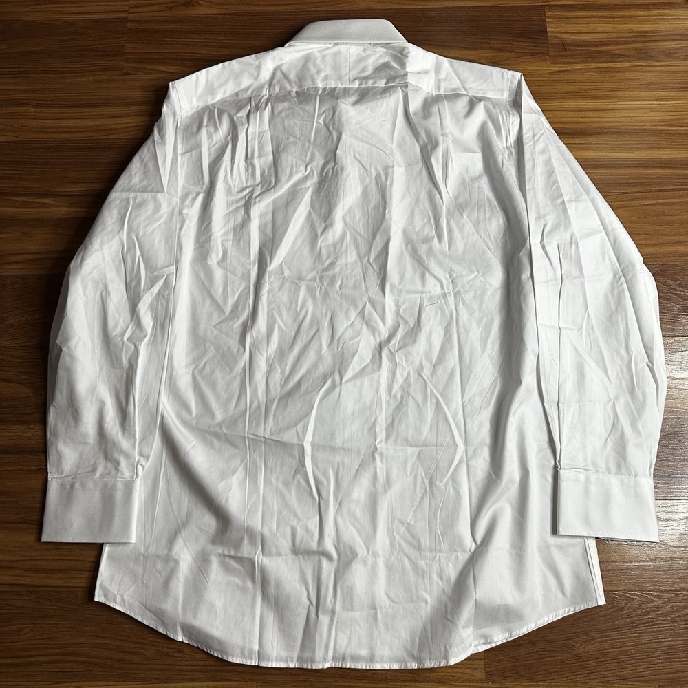Charles Tyrwhitt Oxford Dress Shirt Mens XL 16.5-32/33 White Slim Fit CLEAN - Picture 4 of 6